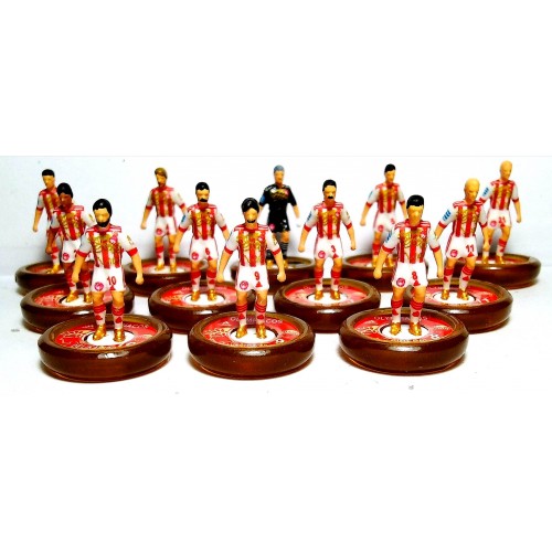 Subbuteo Andrew Table Soccer Olympiacos Custom made 100 anniversary team on WSB Professional bases